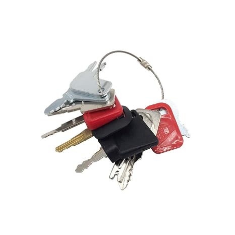 12 Keys Set Construction Ignition Key Set for John Deere Caterpillar Komastu Bobcat