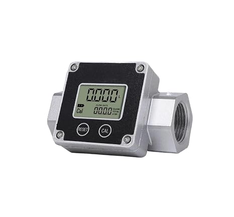 Flow Meter Digital Stainless Steel Electronic Flowmeter(1 inch SS304)