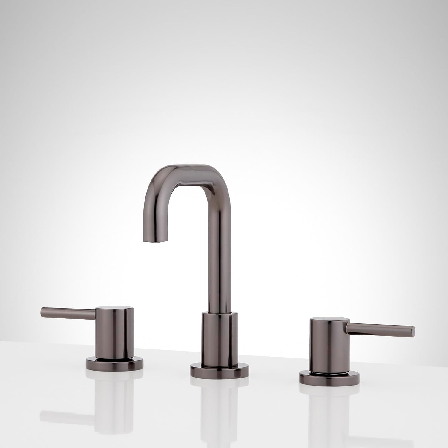 Signature Hardware 953762 Lexia 1.2 GPM Widespread Bathroom Faucet with Pop-Up Drain Assembly - Gunmetal