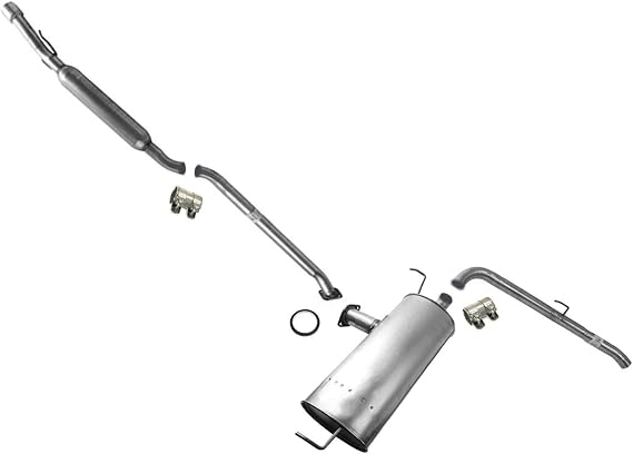 Mac Auto Parts Rear Resonator & Muffler W/Tail Pipe Kit Replacement For Toyota Sienna 07-10 Front Wheel Drive