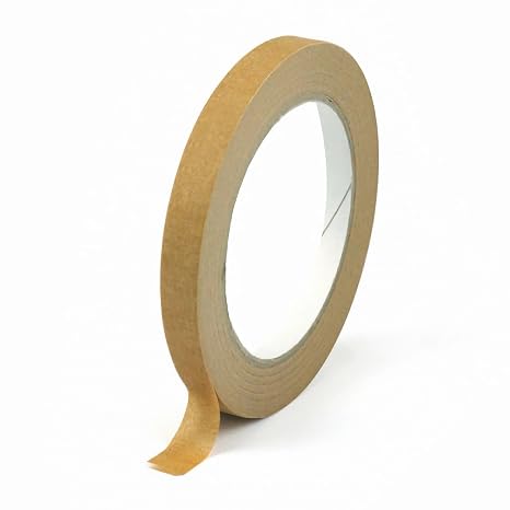 EVG Evergreen Goods Decorative Kraft Tape (10mm X 30m) | Versatile Brown Paper Tape | Christmas Decoration Gifts Wrapping | Packaging Tape for Scrapbooking, Card-Making & Crafting | Recyclable