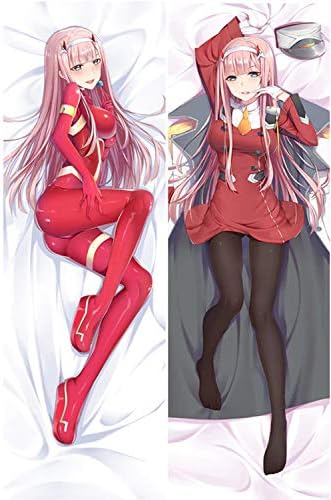 Zero Two Body Pillow Case Cover - 150x50cm Peach Skin Darling Franxx