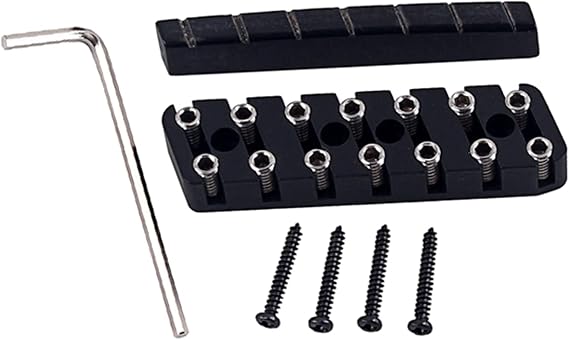 Electric Guitar Lock Nut Metal Bone Guitar String Locking Nut 6-String 7-String 8-String Headless Piano Pillow Set