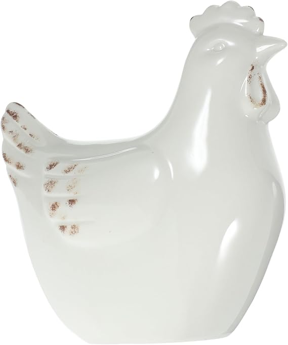 Ceramic Hen Figurine Modern Minimalist Craft Decoration for Home Office and Kitchen Vivid Tabletop Chicken Ornament for Unique and