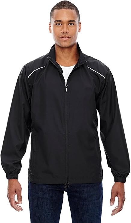 Core 365 Men's Motivate Unlined Lightweight Jacket, Medium, Black 703