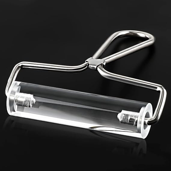 Acrylic Roller, Multifunctional Practical Brayer Tool (4-Inch, Clear)