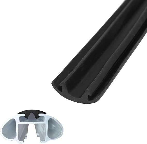 Rubber Strips for Car Roof Rack Bars (300cm), Replacement Rubber Seal for Thule (52102) Wing Bar to Reduce Wind Noise & Dust Protection