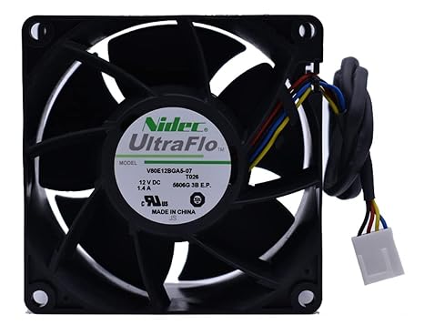 V80E12BGA5-07 80x80x38mm 12V 1.4A 11500RPM 4-Wire Cooling Fan