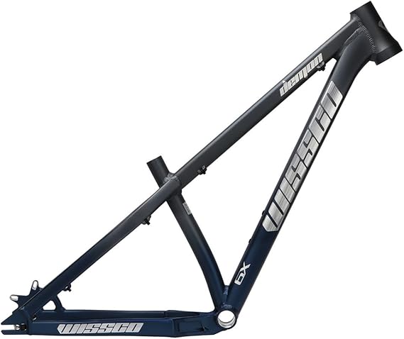 Dirt Jump Bike Frame 26er 27.5er Mountain Bike Frame 14'' XC/AM Aluminum Alloy Hardtail Frame QR 135mm Disc Brake Frame(Color:Black,Size:26 * 14'')