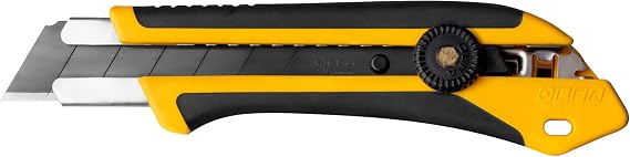OLFA 25mm Extra Heavy-Duty Utility Knife (XH-1) - Ratchet Lock, Custom | 25mm Japanese tool steel snap-off, ratchet-lock, ABS handle - Rope and industrial cutting - Contractors and Construction