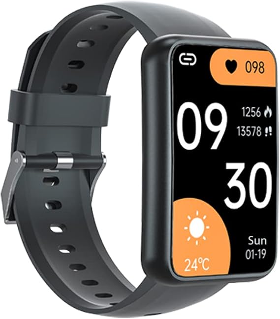 Voice Recorder Smart Watch, Fitness Tracker with Heart Rate Monitor, Sleep Monitor, MP3, Waterproof Pedometer Step Calories Smartwatch for Women & Men, Normal