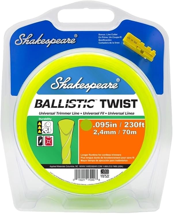 Shakespeare Ballistic Twist Universal Trimmer Line - 1 Each