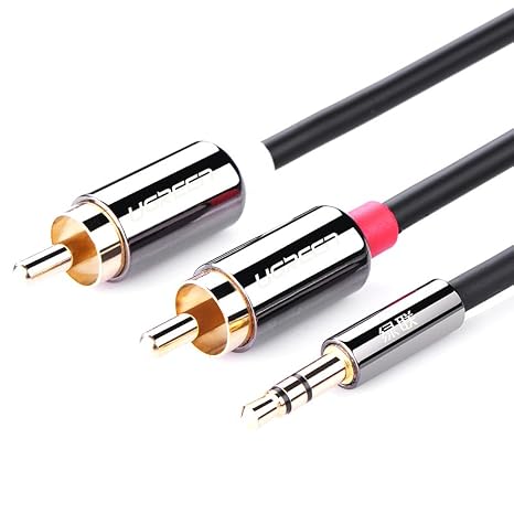 Ugreen RCA 3.5mm Aux Ses Kablosu, 1.5 Metre