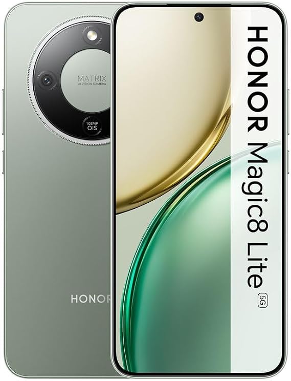 Honor Magic 8 Lite 5G Akıllı Telefon - 512GB Speicher - 8GB RAM - Orman Yeşili - 6,79 inç AMOLED (5109BYRC) [Enerji Sınıfı B]