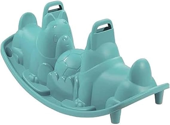 Smoby 830208 Rocker Dog, Storm Blue, 2 Seats with 2 Handles