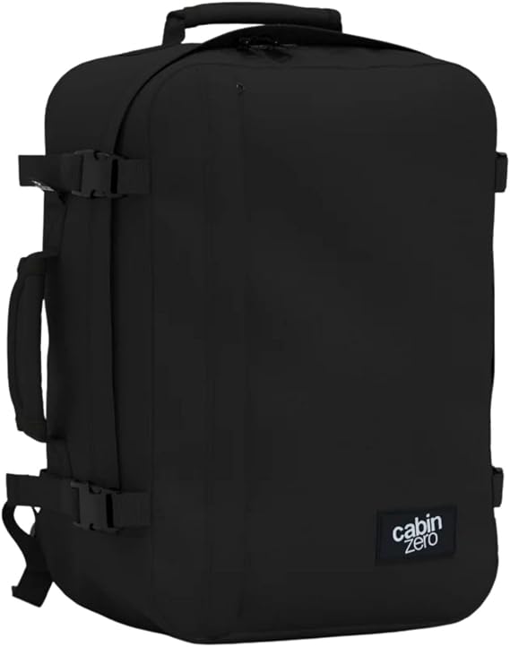 Cabinzero Classic Cabin Backpack 36L, Flight Approved Carry On with YKK Zips and Lightweight Build, Travel Rucksack