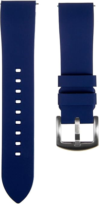 Fort Soft Silicone Rubber Watch Bands- Quick-Release Spring Bars- Replacement Sports & Dive Watch Straps for Men & Women-18mm, 19mm, 20mm, 21mm, 22mm