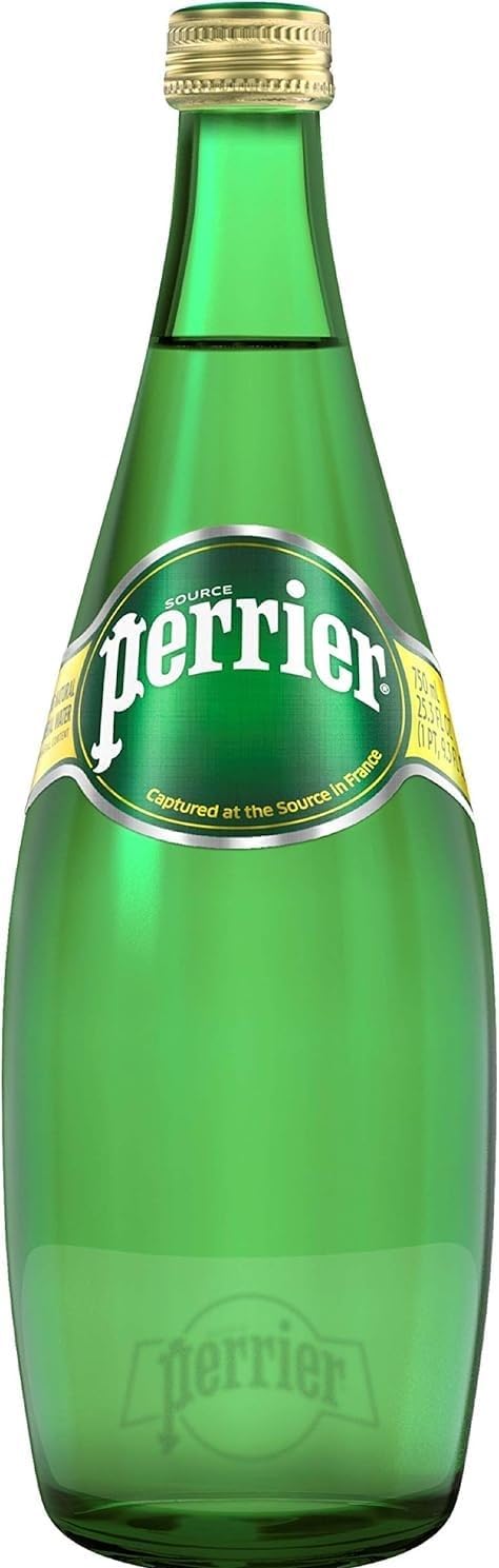 Perrier Original Unflavored 750ml Glass Bottles Pack of 12 Direct Import