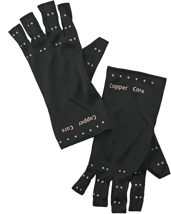 Copper Care Copper Infused Compression Gloves Large (Black, Large, XLarge, XXLarge)