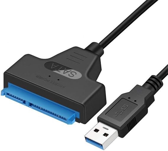 JacobsParts USB 3.0 to SATA III SSD HDD 2.5" Hard Drive Adapter Cable, Supports UASP
