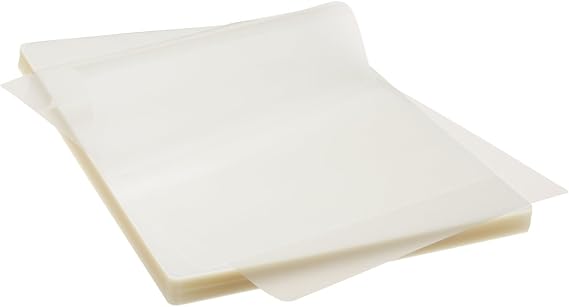 FungLam Thermal Laminating Pouches, 8.9 x 11.4-Inches Laminating Sheets, 3 mil Thick, 100-Pack, Clear