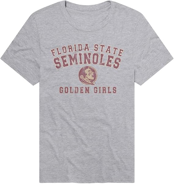 Florida State University Distressed Golden Girls Official NCAA Classic Ring-Spun T-Shirt Unisex for Men & Women