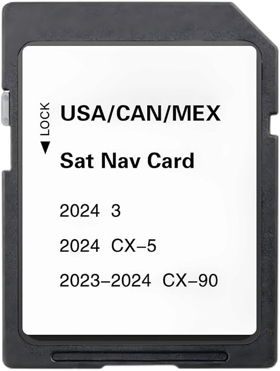 Updated KMV666EZ1 Navigation SD Card with the Latest Map Version, Compatible with 3 CX-5 CX-90 (USA/Canada/Mexico) New Maps