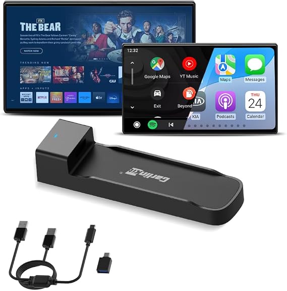 Carlinkit FireDrive Link Pro Wireless CarPlay Adapter with HDMI Input