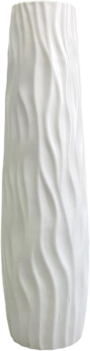 22.83" Tall Floor Vase Faux Ceramic Large Flower Holder Modern Home Decor Living Room Entryway Big Standing Vase