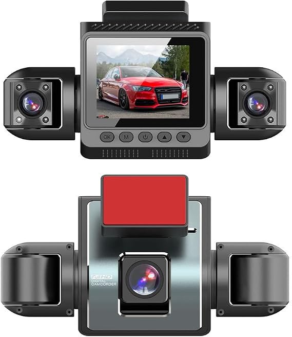 4 Kameralı Araç Kamera Sistemi – 1080P Dash Cam, Ön Arka İç Yan Kayıt, Gece Görüşlü Araç DVR, 360° Güvenlik ve Park Modu (WiFi & G-Sensor Destekli)
