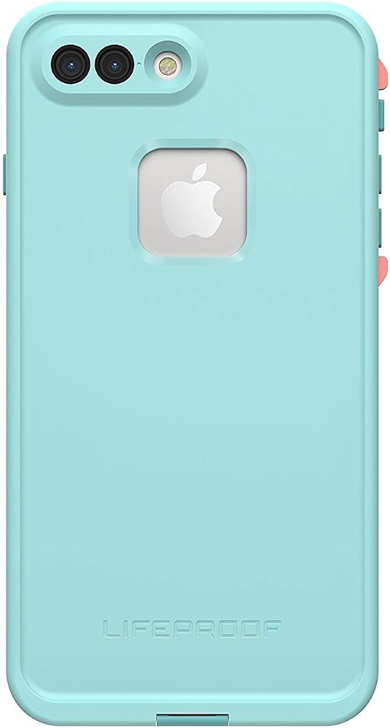 Lifeproof FRE SERIES Waterproof Case for iPhone 8 PLUS & 7 PLUS (ONLY) - Retail Packaging - WIPEOUT (BLUE TINT/FUSION CORAL/MANDALAY BAY)