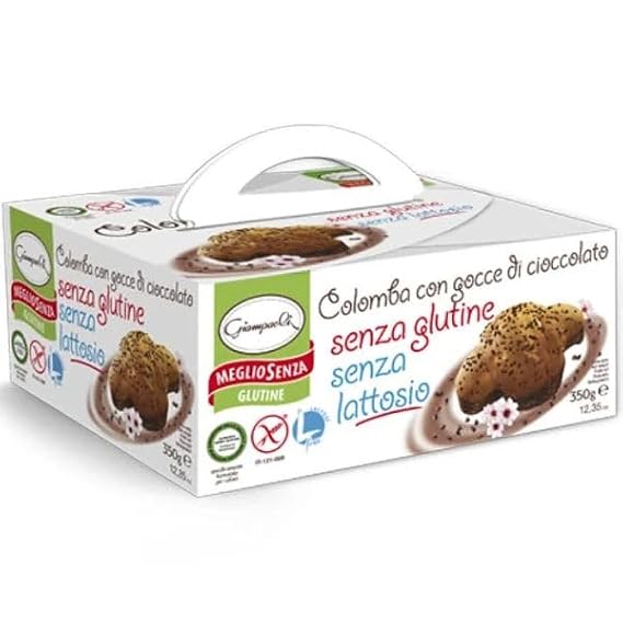 Giampaoli Gluten Free Easter Colomba with Chocolate Pieces, Lactose Free, 12.35 oz