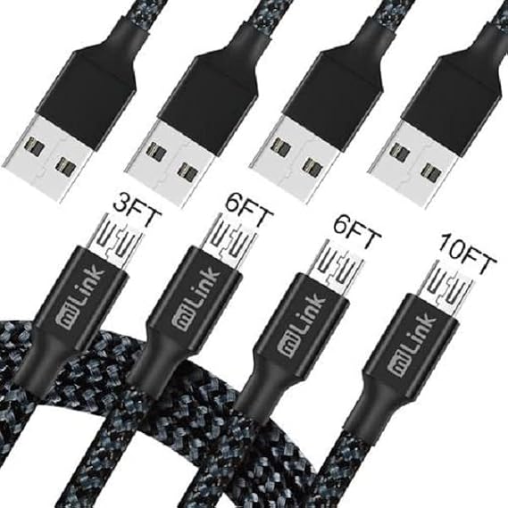 Sondpex MU4-i122 4-Pack Micro USB Changing and syncing Cable