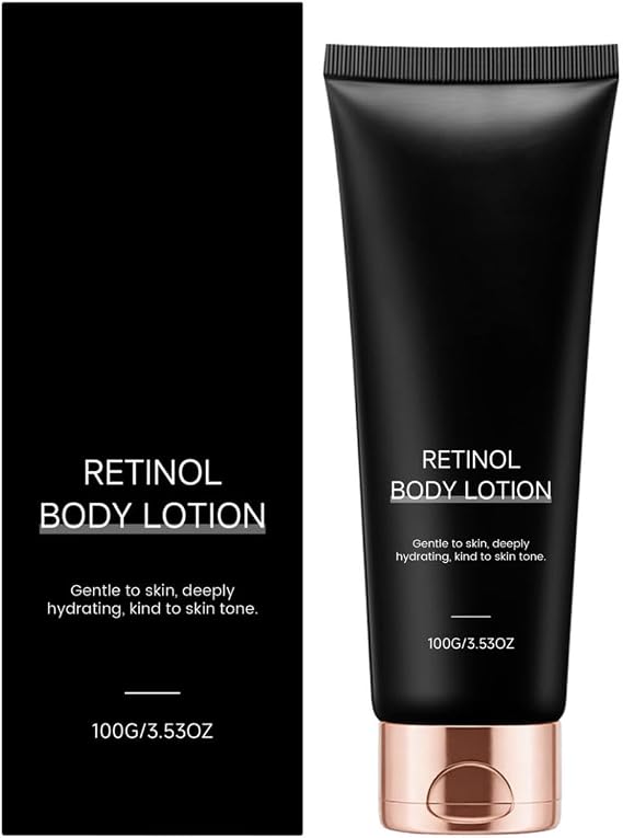 Retinol Body Lotion, Firming Body Cream for Crepey Skin & Sun-Damaged Skin, Instantly Moisturizes Dry for the Neck, Arms, Thighs & Legs, Lightens Fine Lines, Brightens And Anti-aging Serum, 100g (1pc)