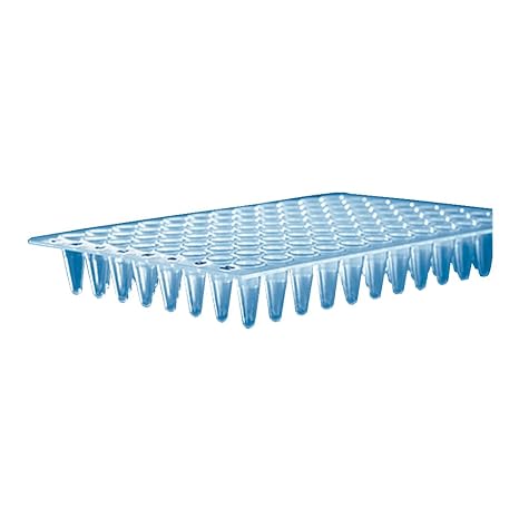 BRANDTECH SCIENTIFIC 781372 96-Well PCR Plate, Semi-Skirted, Low Profile, White (Pack of 50)