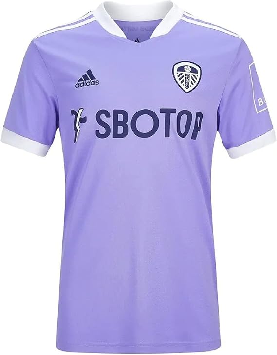 Leeds United FC Men's 3rd Football Shirt Soccer Jersey 2021-2022 (Large) Lilac