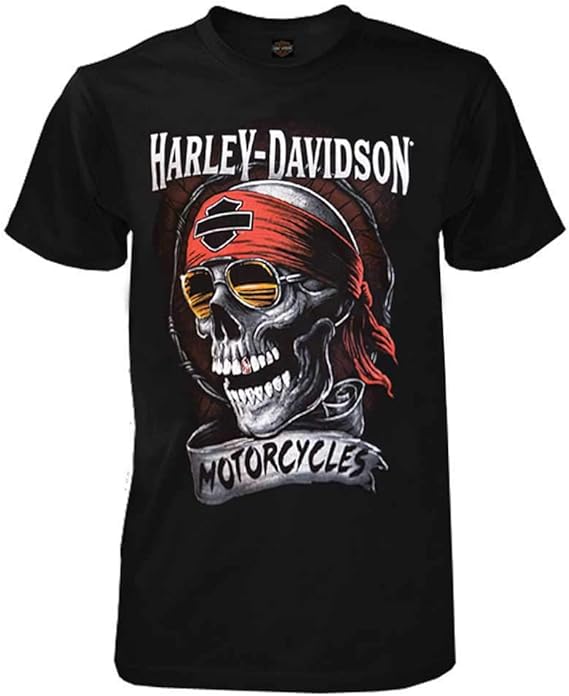 Harley-Davidson Men's Distressed Shady Skull Short Sleeve T-Shirt