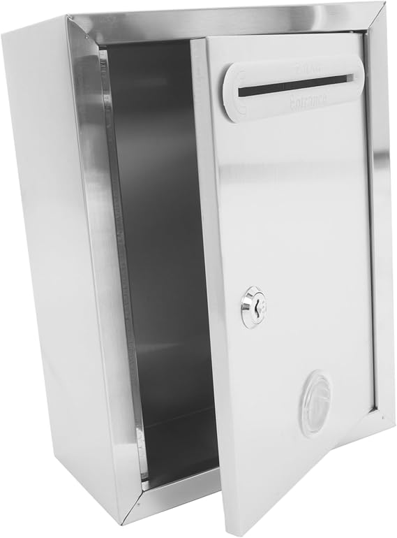 Public Voting Box Lock Wall Mounted Mailbox Robust Security Suggestion Box