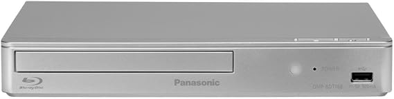 Panasonic Blu-ray Player (3D Full HD Upscaling Internet Apps LAN Port USB MKV Playback) DMP-BDT167EG