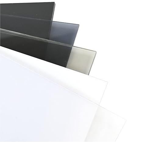 BuyPlastic Polycarbonate Plastic Sheet - Clear, 1/2" x 12" x 12" - Transparent Glass Replacement, UV, Weather, and Impact Resistant