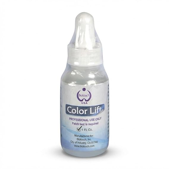 Biotouch COLOR LIFT PMU & Microblading Pigment Remover for Eyebrow Color Correction, 1oz