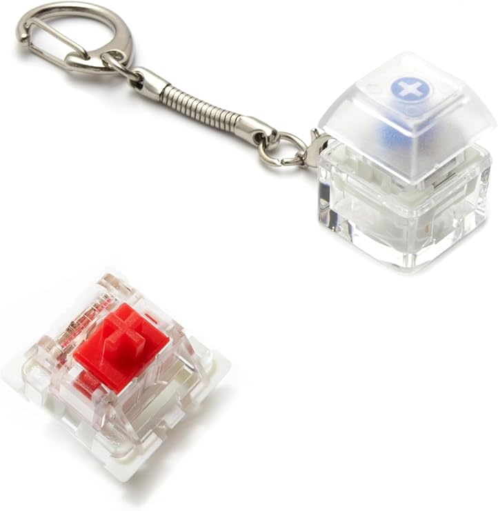 Spelt Outemu Blue And Red Blue And Red Mechanical Switch Key Stress Relief Button Test Keychain Keycap
