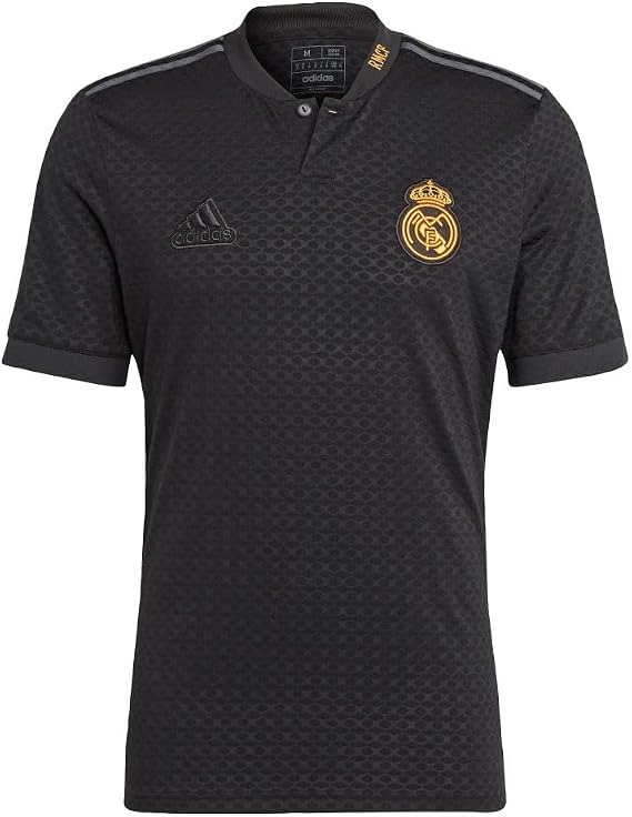 adidas Men's Soccer Real Madrid 23/24 Lifestyler Third Jersey - Stylish Design, Sustainable Materials, Official Club Crest