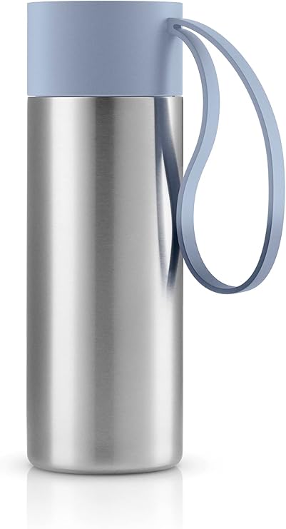Eva Solo | To Go Cup 12oz | Double walled thermo cup with vacuum | Danish Design, Functionality & Quality | Blue sky
