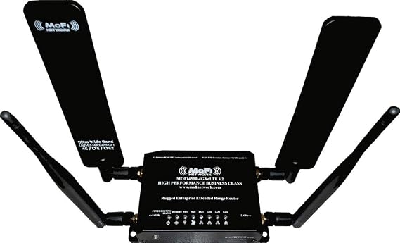 MOFI4500-4GxLTE-SIM7-V3 4G/LTE Router Compatible with AT&T, T-Mobile, Verizon Dual Antenna Supports Band 2,4,5,12,13,14,17,66,71