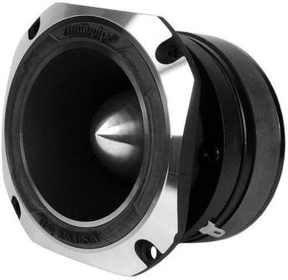 Audiopipe Heavy Duty Titanium Super Tweeter, Black (ATR-4061), Powerful & Crisp Highs, Pro-Grade Sound Upgrade, Durable Aluminum Design, Eye-Catching Candy Red for Car Audio
