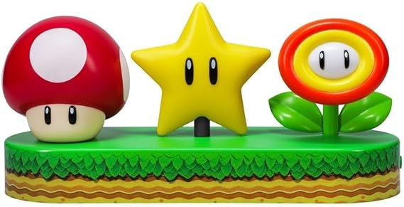 Paladone Super Mario Icon Light - Officially Licensed Mario Brothers Free Standing Desk Light, Gaming Room Decor and Merchandise for Boys and Girls, Nightlight Gift Accessory