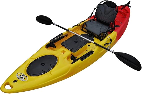 BKC RA220 11.5 ft Angler Sit-on-Top Fishing Kayak with Rudder