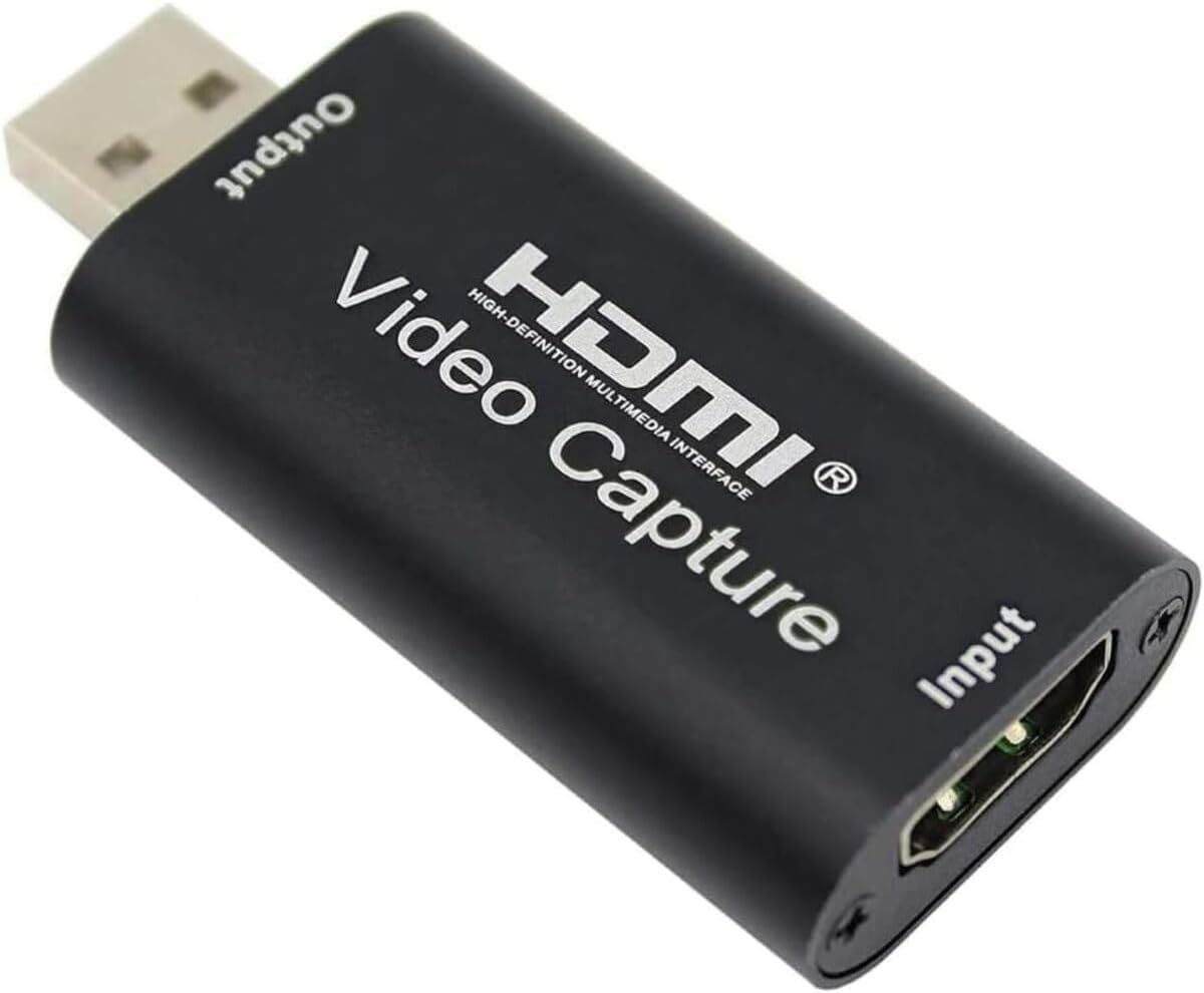 Coverzone Ekran Görüntüsü Kayıt, Ses ve Video Yakalama Kartı 1080p 30fps HDMI - USB Yakalama Kartı, Yüksek Çözünürlük, Canlı Yayın, Oyun ve Video Kaydı İçin İdeal