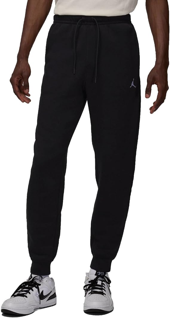 Jordan Brooklyn Fleece Men's Pants (FV7277-010, Black/White) Size Large